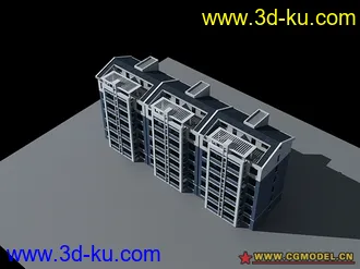 3D打印模型最近做的小区多层。的图片