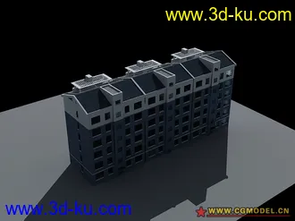 3D打印模型最近做的小区多层。的图片