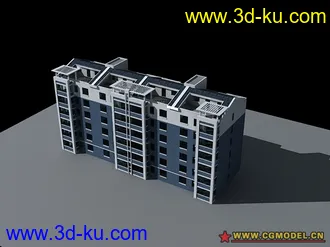 3D打印模型最近做的小区多层。的图片