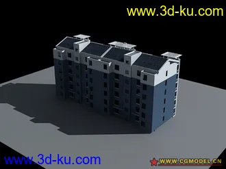 3D打印模型最近做的小区多层。的图片