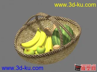 3D打印模型水果竹蓝的图片