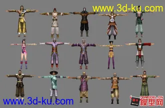 3D打印模型几个NPC的图片