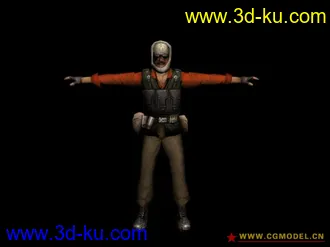 cs反恐精英online模型分享(带贴图带骨骼) 男性角色篇的图片