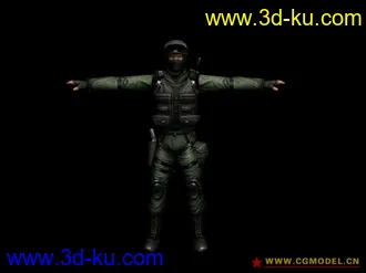 cs反恐精英online模型分享(带贴图带骨骼) 男性角色篇的图片
