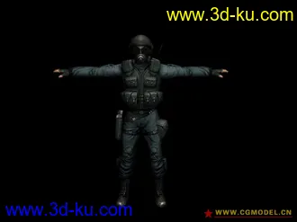 cs反恐精英online模型分享(带贴图带骨骼) 男性角色篇的图片