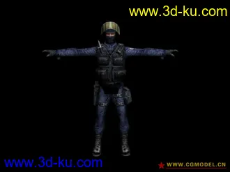 cs反恐精英online模型分享(带贴图带骨骼) 男性角色篇的图片