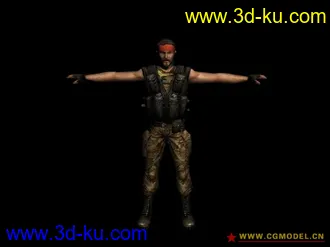 cs反恐精英online模型分享(带贴图带骨骼) 男性角色篇的图片