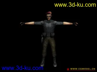 cs反恐精英online模型分享(带贴图带骨骼) 男性角色篇的图片