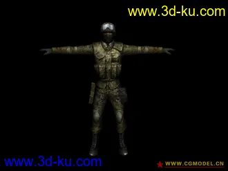 cs反恐精英online模型分享(带贴图带骨骼) 男性角色篇的图片