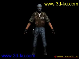cs反恐精英online模型分享(带贴图带骨骼) 男性角色篇的图片