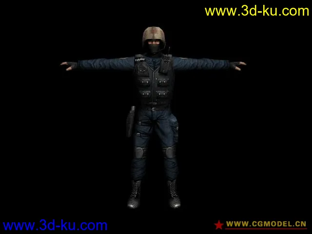 cs反恐精英online模型分享(带贴图带骨骼) 男性角色篇的图片16