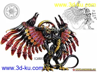 3D打印模型最终幻想10里的怪兽的图片