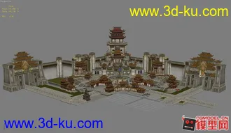 【重磅炸弹】笑傲江湖 洛阳城全景模型贴图闪亮呈现（一）的图片