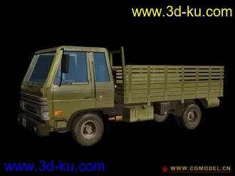 3D打印模型上半年做的一辆军用卡车。找出来和大家分享。的图片