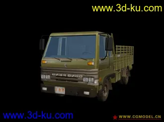 3D打印模型上半年做的一辆军用卡车。找出来和大家分享。的图片