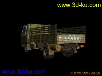 3D打印模型上半年做的一辆军用卡车。找出来和大家分享。的图片