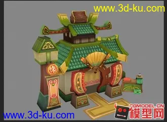 3D打印模型一个漂亮的Q版游戏场景的图片