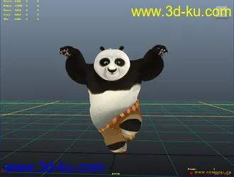 3D打印模型功夫熊猫的图片