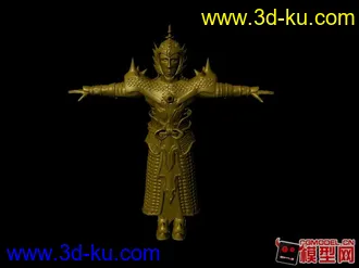 3D打印模型古代将军的图片
