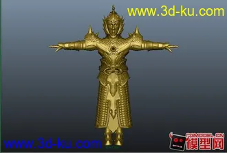 3D打印模型古代将军的图片