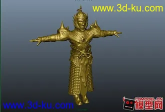 3D打印模型古代将军的图片