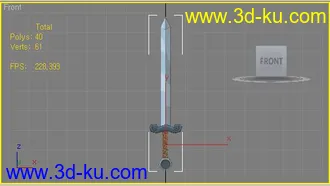 3D打印模型古代卡通人物2个动作的图片