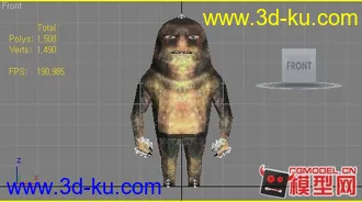 3D打印模型怪物附带头盔骨骼加蒙皮的图片