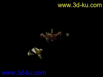 蜘蛛模型带动作和附带道具的图片