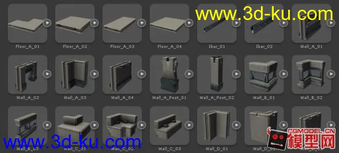 建筑物场景部件模型的图片1