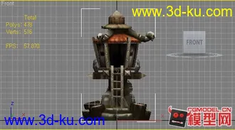 3D打印模型一个建筑装饰物的图片