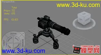 3D打印模型机械-发射器的图片