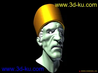 3D打印模型骨瘦老头+表情的图片