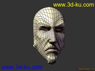 3D打印模型骨瘦老头+表情 给初学的人的图片
