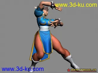 3D打印模型街霸4  春丽的图片