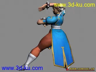 3D打印模型街霸4  春丽的图片