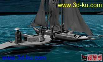 3D打印模型练习时候做的船的图片