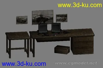 3D打印模型一个军事游戏里面的小场景的图片