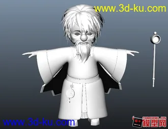 3D打印模型古代卡通老头的图片