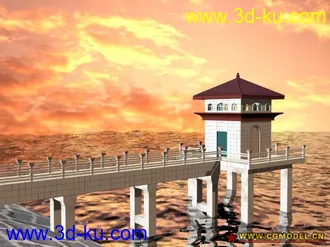 3D打印模型水库的图片