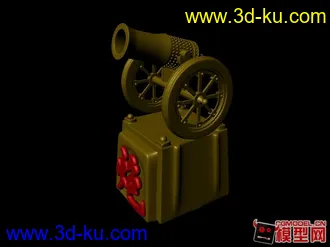 3D打印模型国际象棋，炮的图片