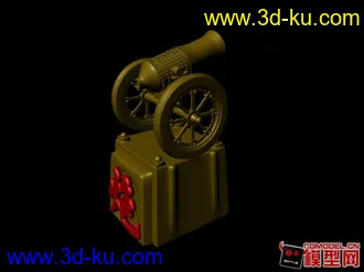 3D打印模型国际象棋，炮的图片