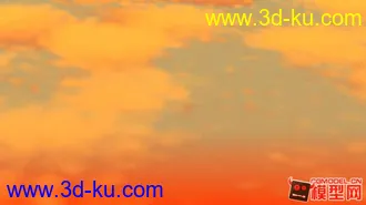 3D打印模型第一次做云，一个黄昏，一个蓝天。的图片