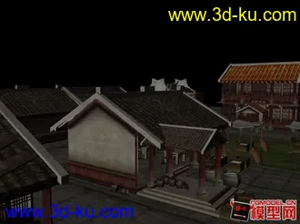 一條街道模型的图片