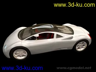 3D打印模型白色奥迪跑车（汽车）的图片