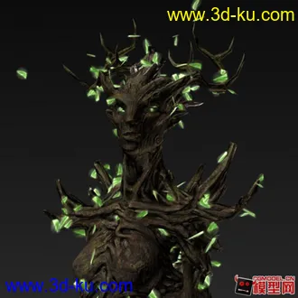 3D打印模型上古卷轴5 树精灵的图片