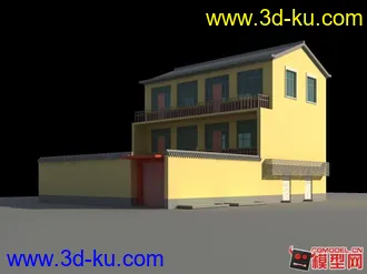 3D打印模型民房的图片