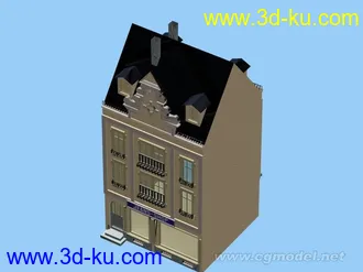 一些欧式城镇房屋模型的图片