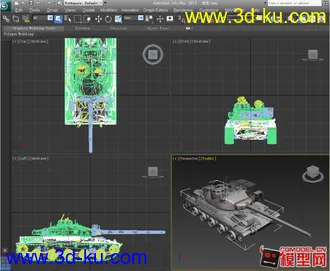 高绘制精度坦克模型下载的图片