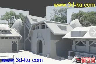 3D打印模型木房子的图片