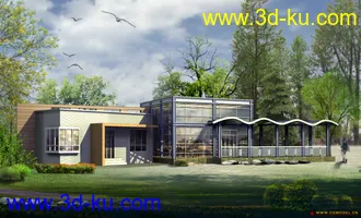 3D打印模型茶室的图片